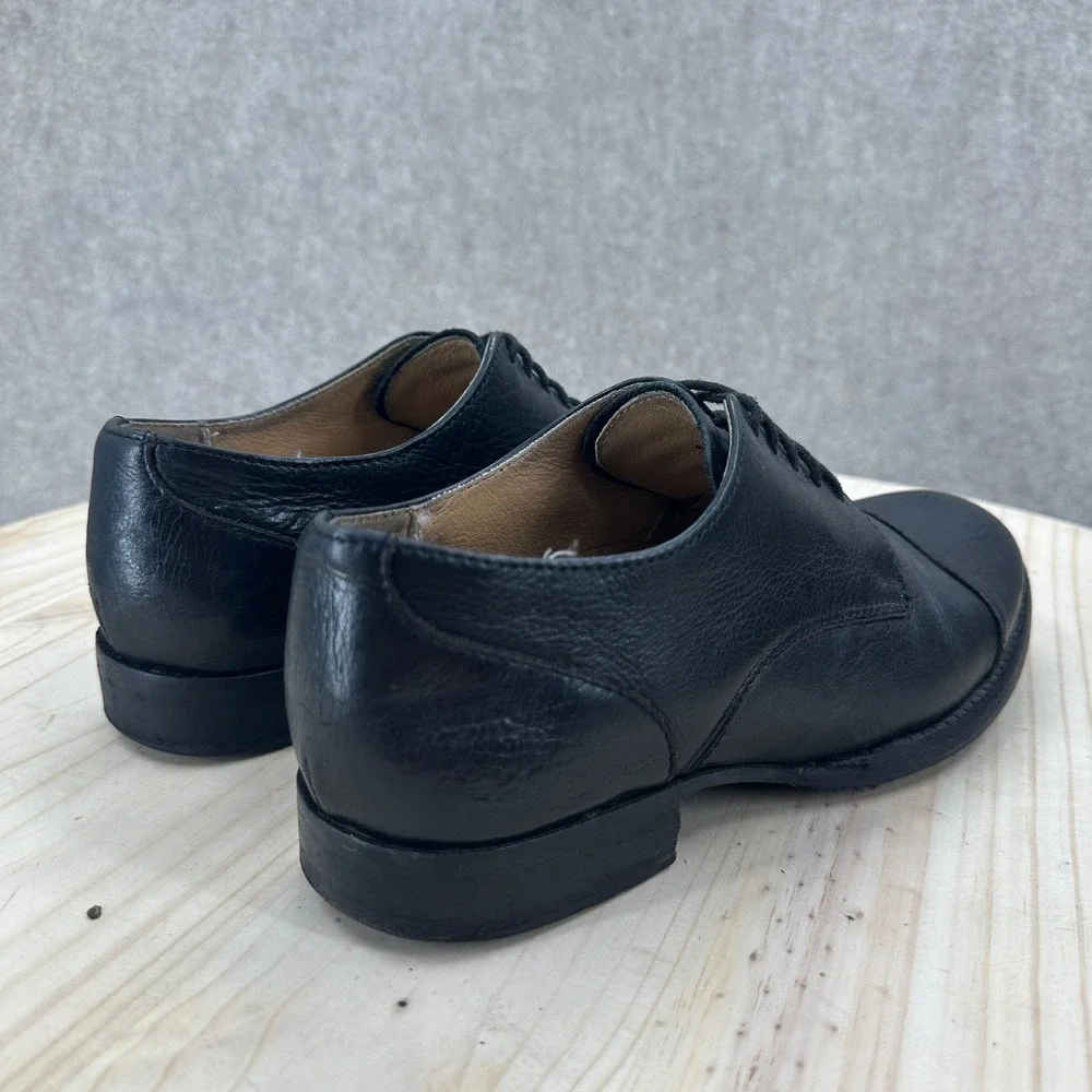 Frye Black Leather Cap‎ Toe Oxford Shoes Mens 9.5 B Dress Derby